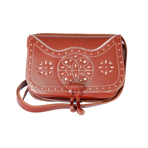 Bolso-bandolera de señora en piel cuero