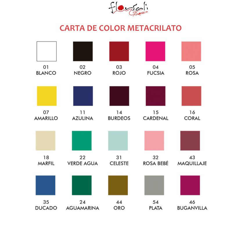 CARTA DE COLOR METACRILATO